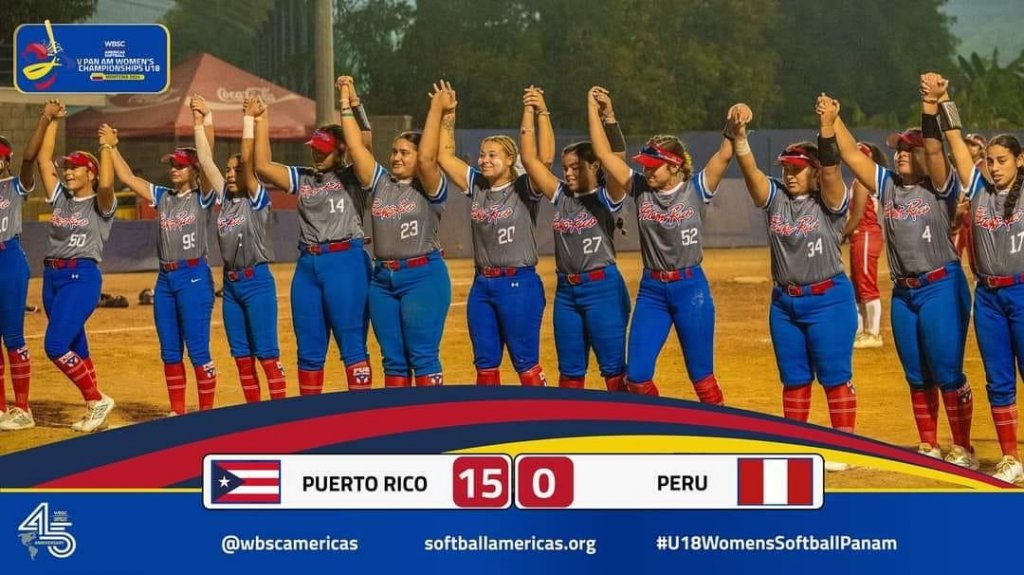  Puerto Rico avanza a la ronda de medallas y clasifica Al Mundial U18 de Softbol 
