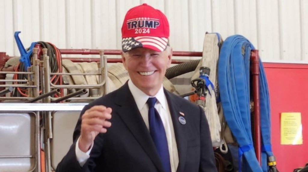  Biden usa brevemente gorra de “Trump 2024“ en evento del 11 de septiembre y desata reacciones 