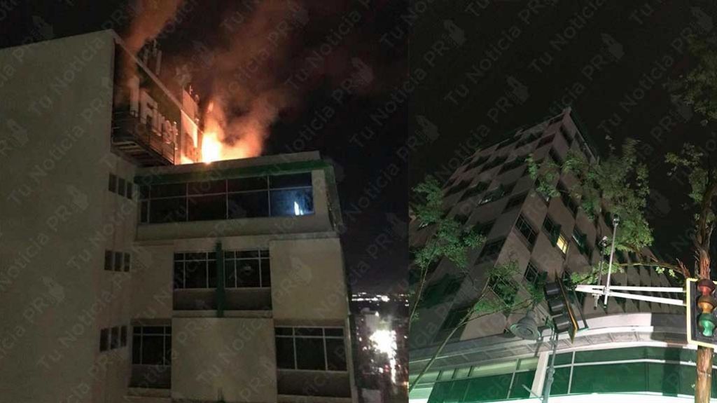 Rayo provoca incendio en banco de Santurce