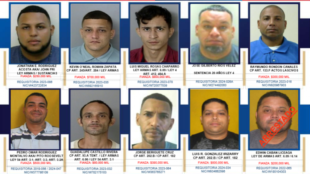  Los 10 fugitivos más peligrosos del área de Mayagüez 