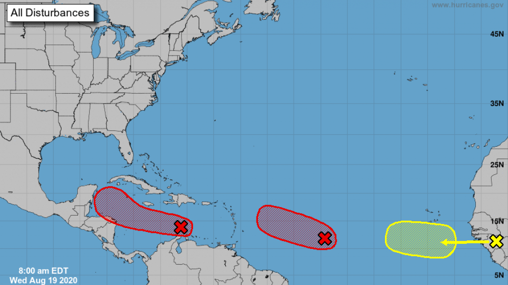  Tres ondas tropicales con potencial ciclónico, una de ellas llegará el sábado 