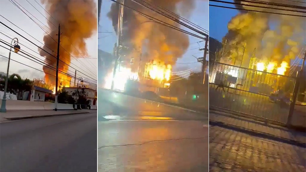  VIDEO: Momento de explosión de subestación eléctrica en Jayuya 