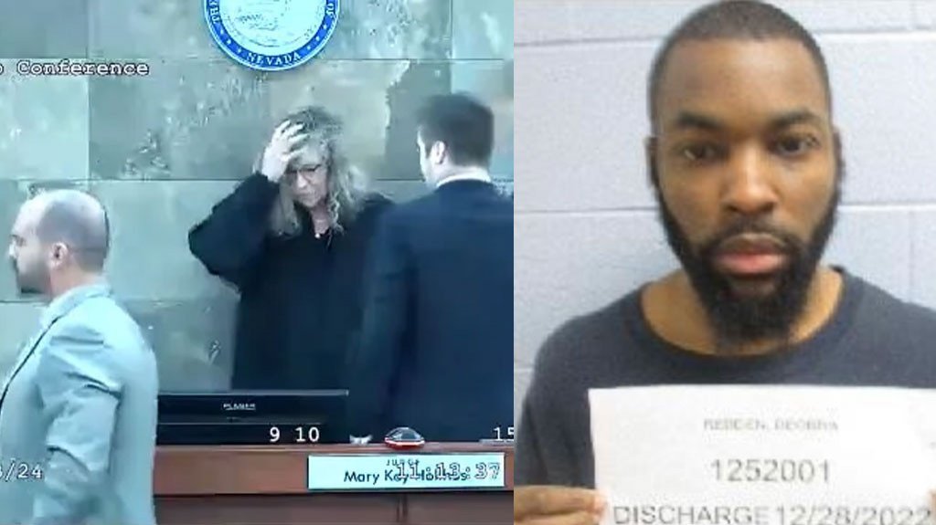  En video momento en que un acusado ataca a una juez que lo sentencio a prisión 