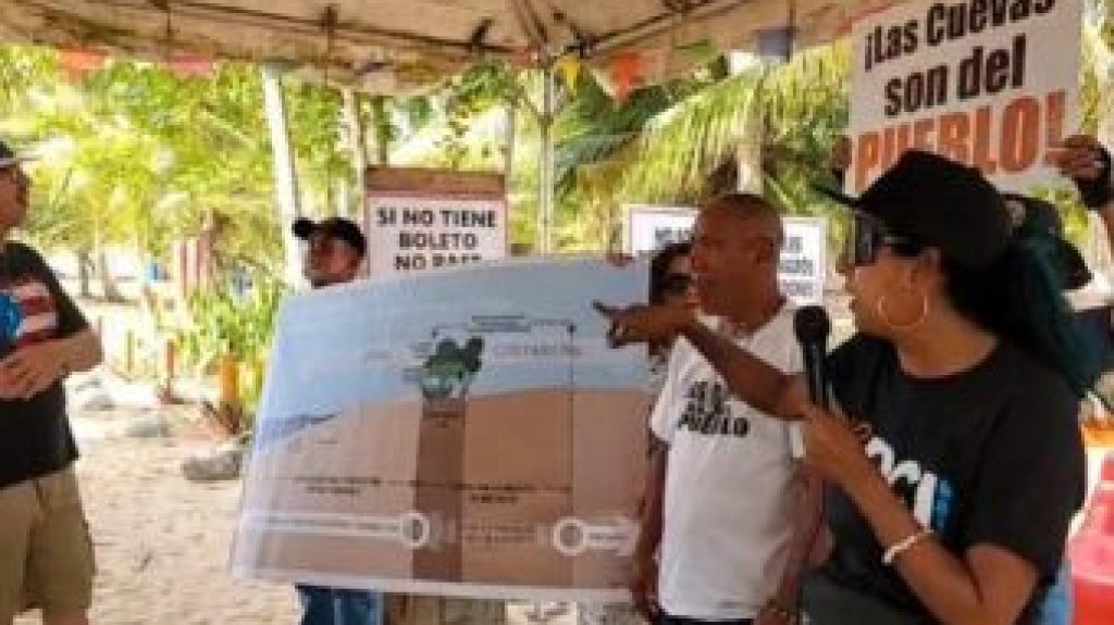  Defensores de la Cueva del Indio piden acción al DRNA y vuelven remover verja que impide acceso a la Reserva Natural en Arecibo 