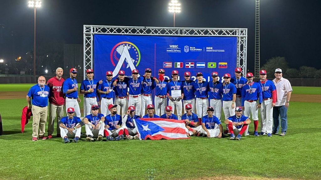  Puerto Rico obtiene medalla de plata en Serie de Las Américas de béisbol U15 