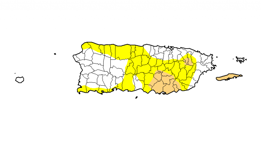  Sigue reduciéndose el área bajo sequía en Puerto Rico 