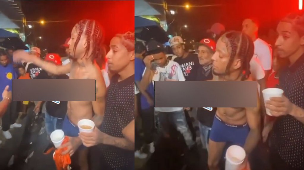  Video viral de reguetonero Dominicano “Borracho y en calzoncillos” 