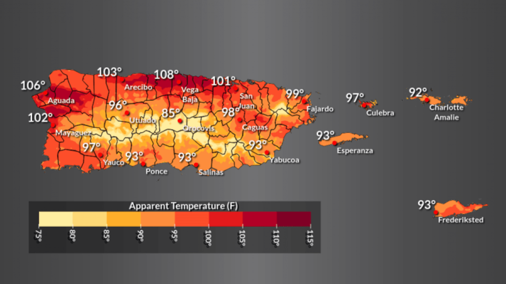  Advertencia de calor para San Juan y zonas aledañas desde las 11 de la mañana hasta las 4 de la tarde 