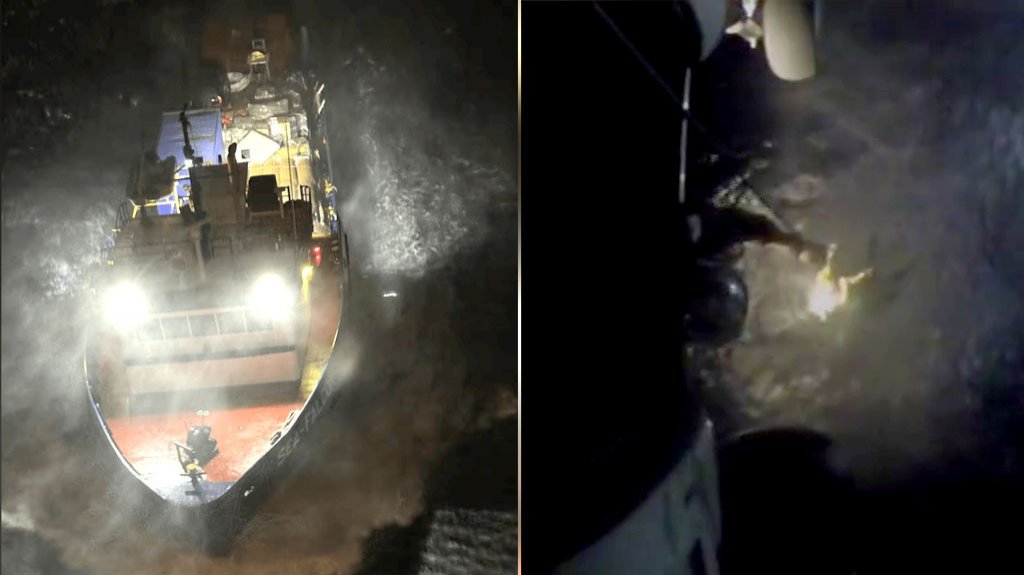  Video:Guardia Costera asiste a carguero en problemas en el Mar Caribe 