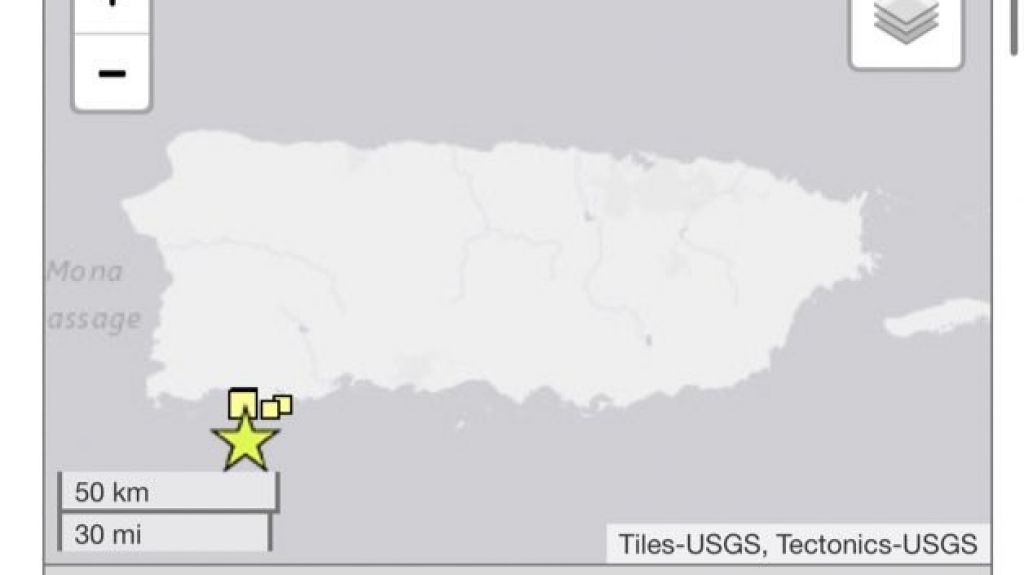  Otro temblor sacude a Puerto Rico, hoy 