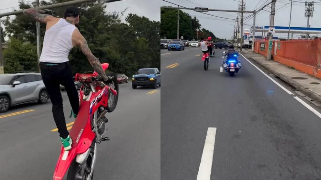  Video: Identifican al ”Payaso” que se paseó “wheeliando“ y se pone a retar a policías estatales en Bayamón 