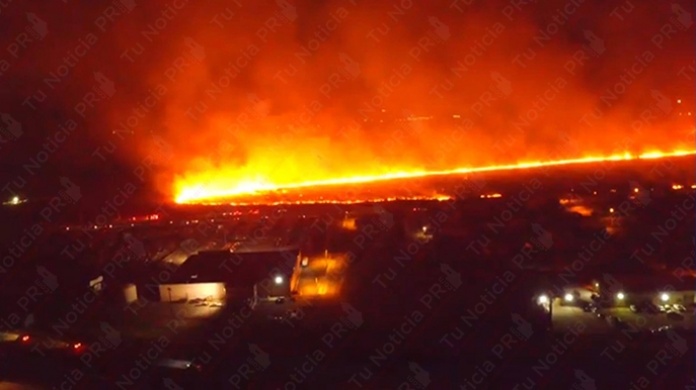 Video: Impresionante incendió forestal en Salinas 