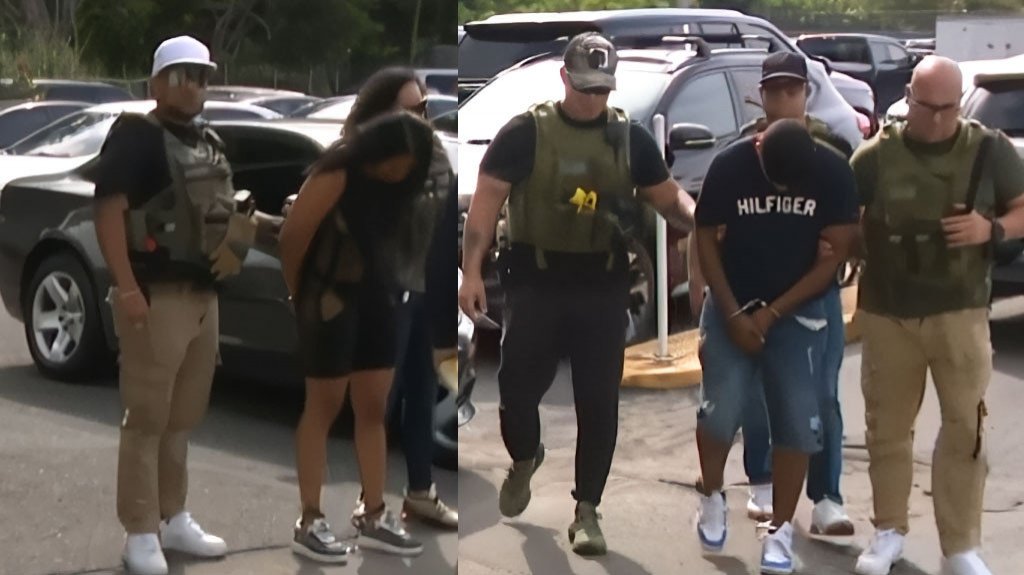 Video: Momento en que policías arrestan a una pareja que vendían armas a un encubierto en Canóvanas 