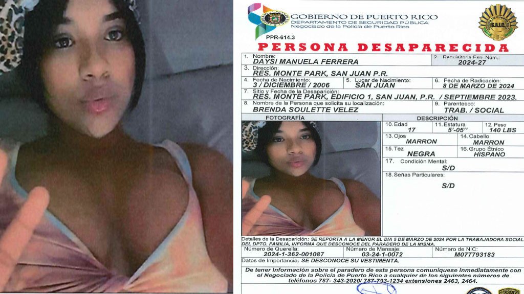  Reportan a una joven de 17años desaparecida en San Juan 