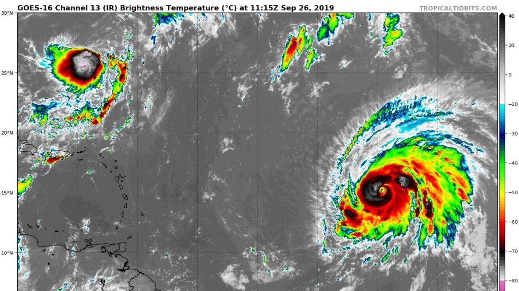  Poderoso huracán Lorenzo se desviará a aguas abiertas del Atlántico 