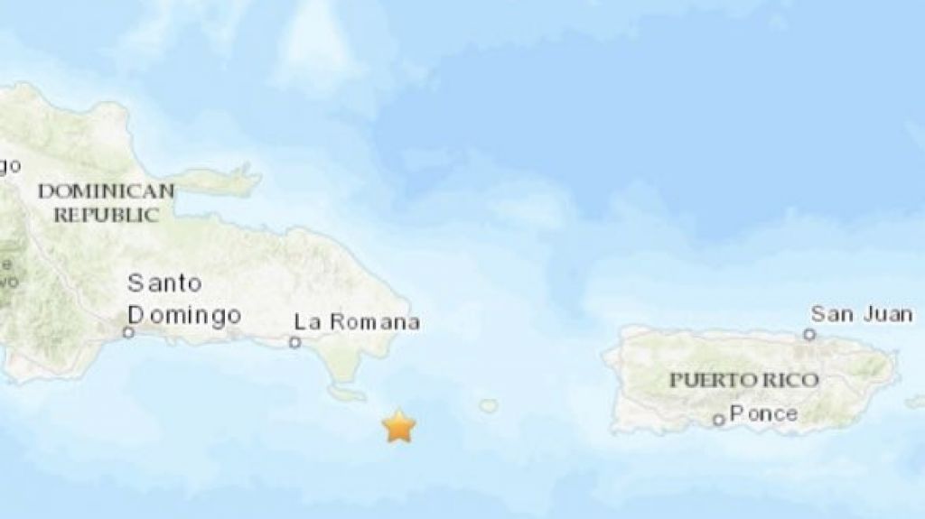  Temblor moderado se reporta esta mañana al sureste de República Dominicana 