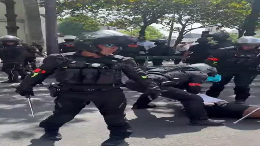  Video: Policías franceses intervienen para contener actos vandálicos durante protestas 