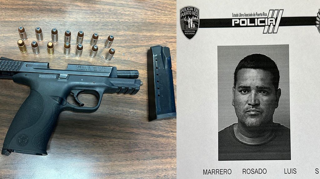  Arrestado en Las Piedras con una pistola robada y un marbete falso 