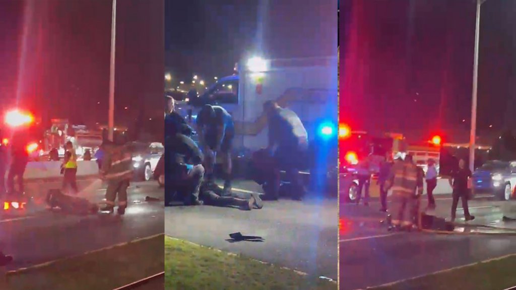  Video del momento en que intentan socorrer a victimas de violento a accidente de motora en Carolina 