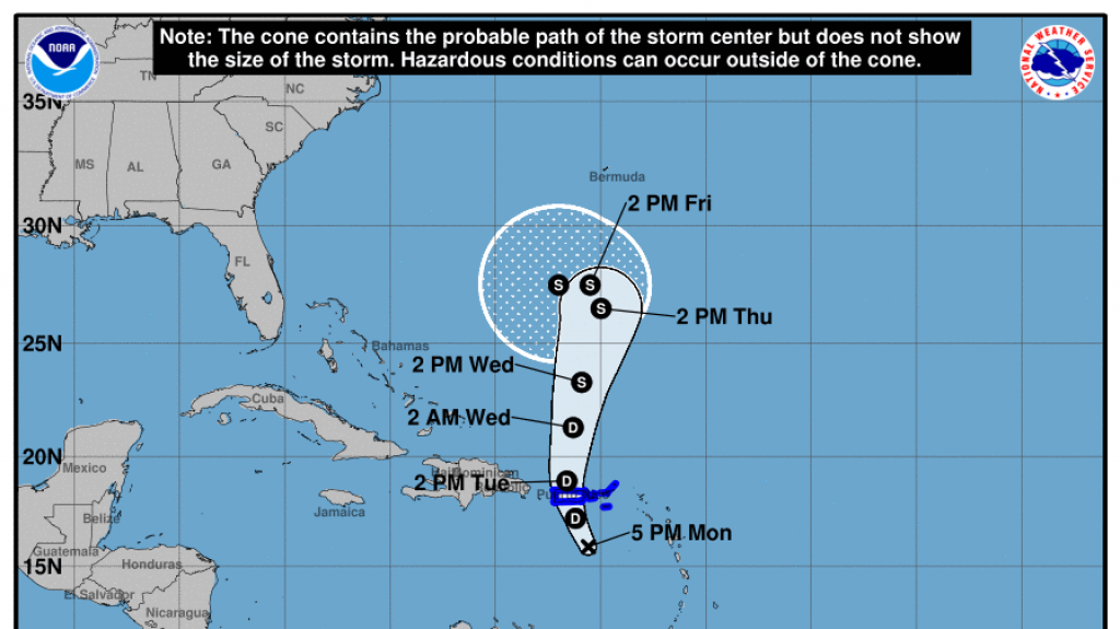  Karen se debilita, pasará como depresión tropical sobre Puerto Rico 