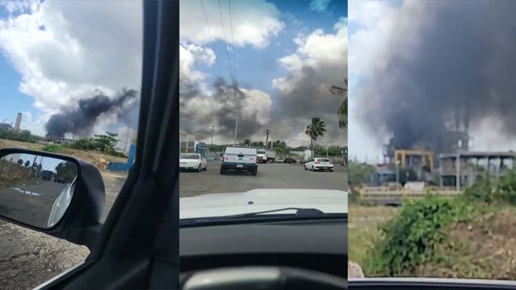  Video: Reportan gigantesca nube de humo negro en Central Palo Seco 