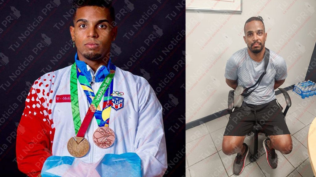  Foto de ex medallista olímpico arrestado en San Juan por cambiar cheques falsos 