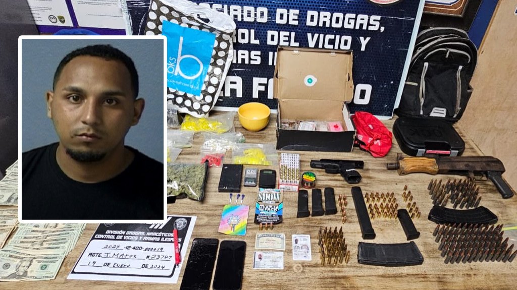  Arresto en allanamiento en Fajardo, ocupan armas y drogas 