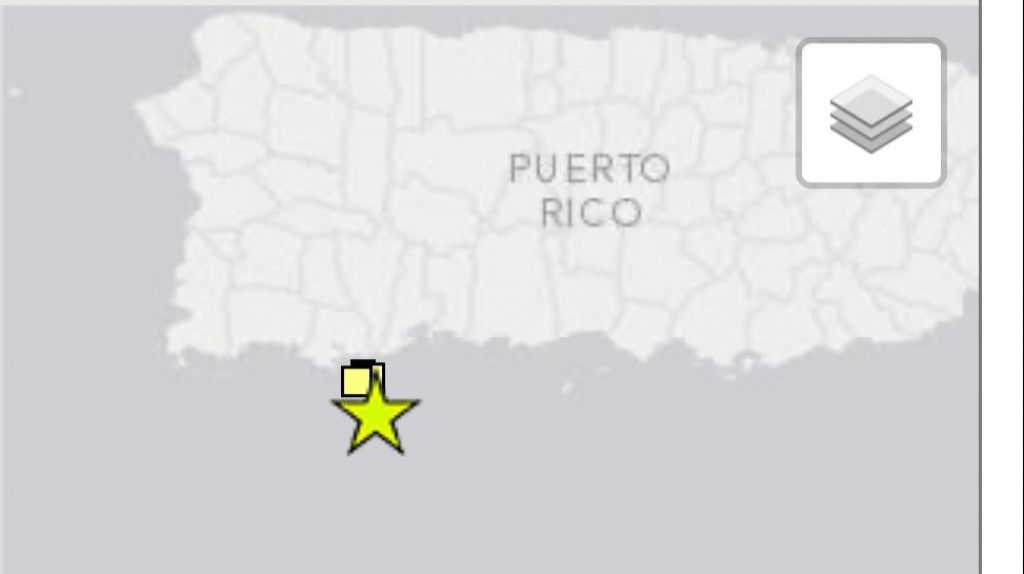  Se reporta nuevo temblor otra vez al suroeste de Puerto Rico 