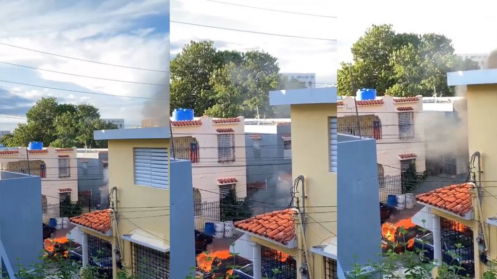  Video: Vecinos de Rio Piedras reportan un incendio de auto 