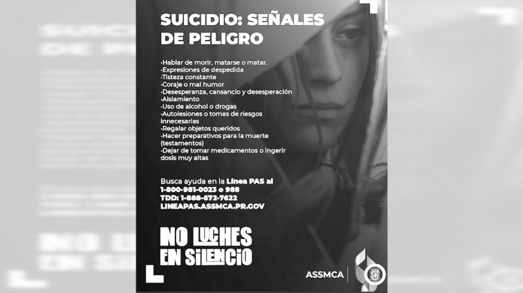  Lanza Assmca iniciativa “No luches en silencio” para prevenir más casos de suicidios en el país 