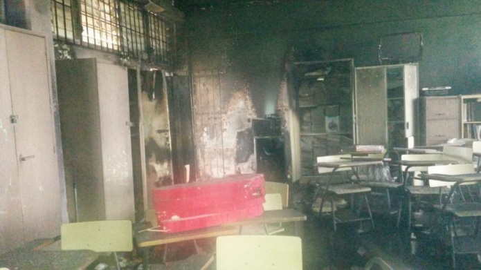 Corto circuito provoca incendio en escuela de Carolina 