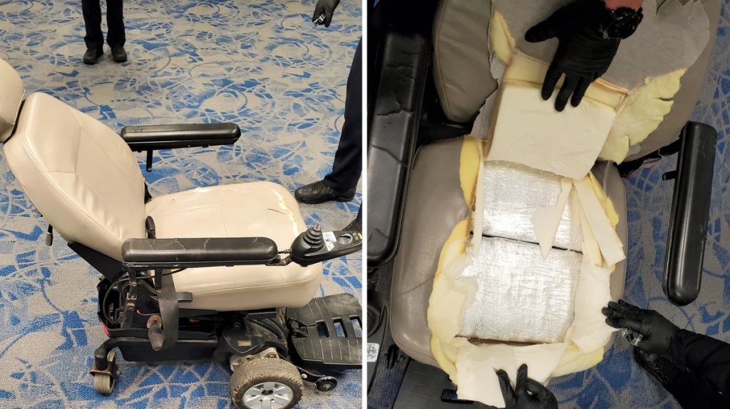  Acusan a hombre de esconder cocaína en silla de ruedas en aeropuerto de EE.UU. en un vuelo procedente de República Dominicana 