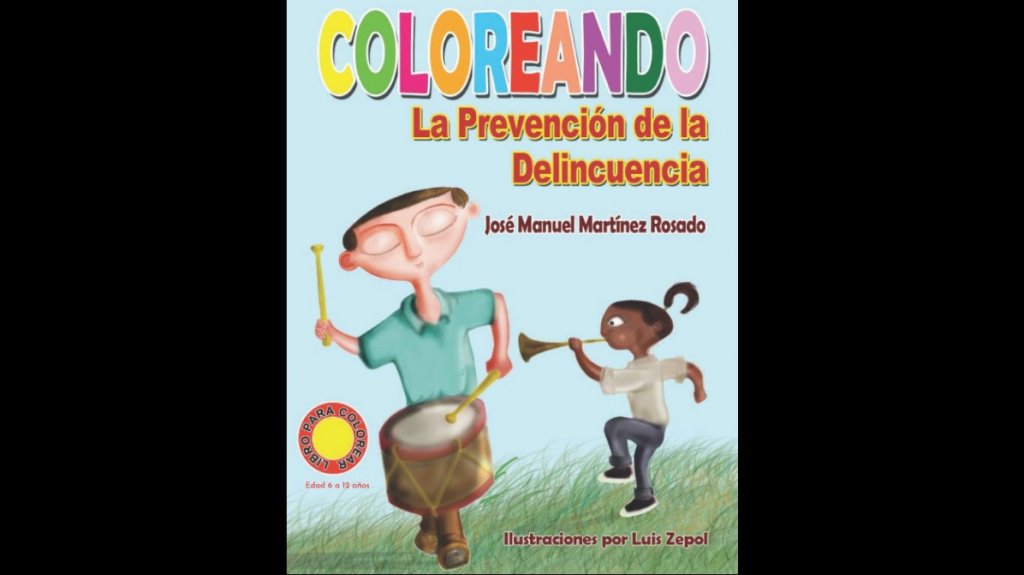  Publican libro de colorear para prevenir la delincuencia 