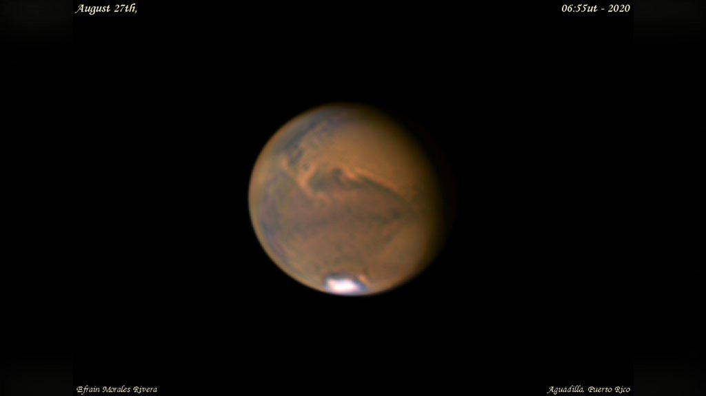  Captan desde la Isla el notable acercamiento del planeta Marte 