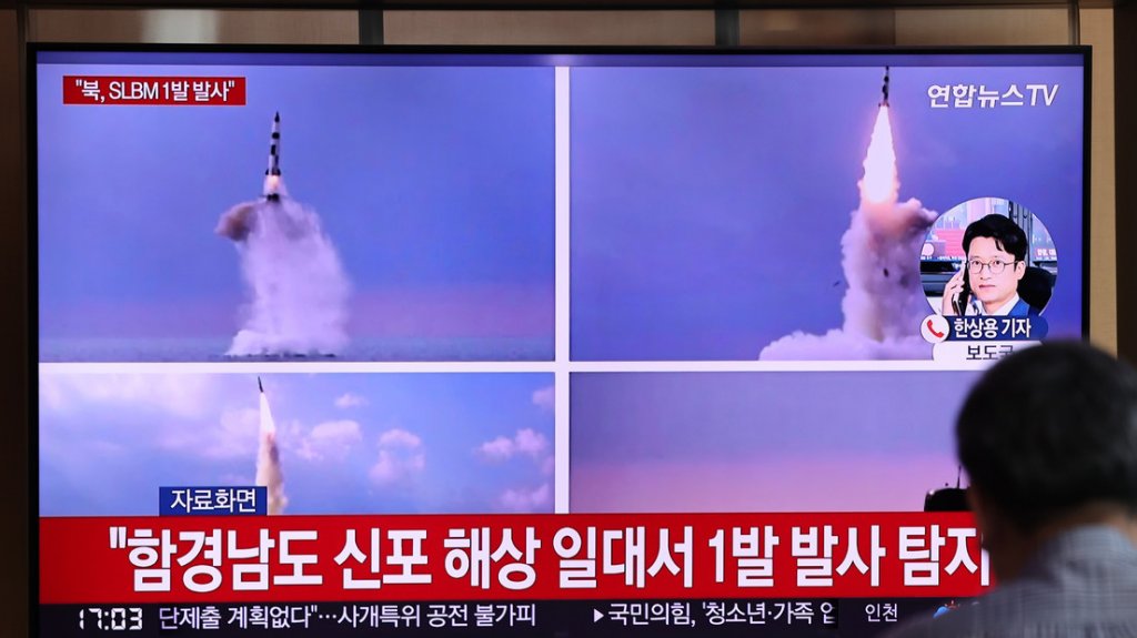  Corea del Norte lanza un misil balístico no identificado en el mar de Japón 