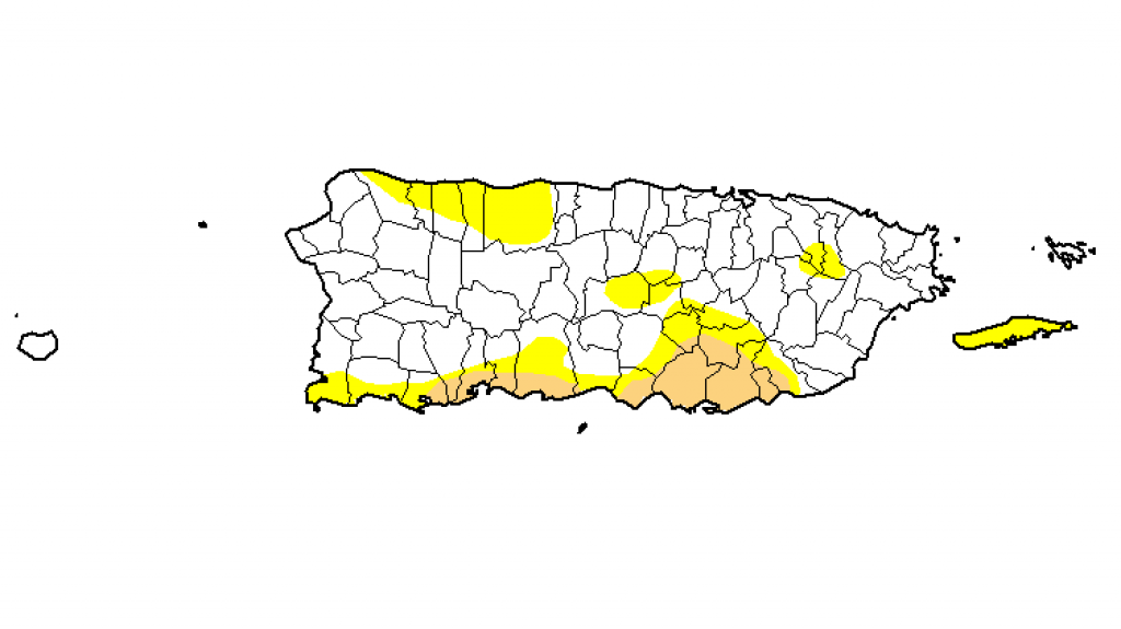  Leve reducción en el área bajo sequía en Puerto Rico 