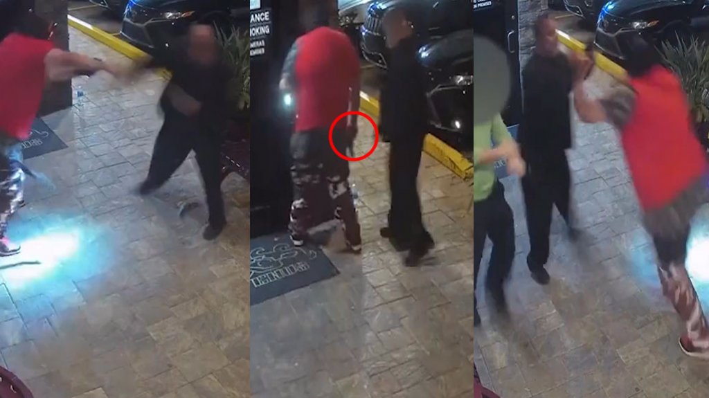  Video: Guardias de seguridad evitan que hombre armado entre a disparar en una discoteca 