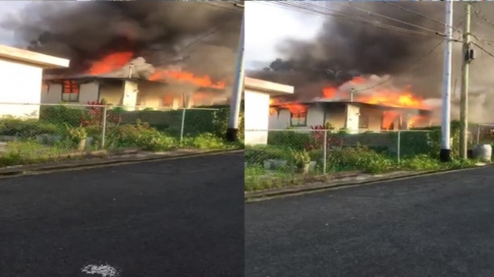 Video: Momento del incendio de una residencia en Vega Baja 