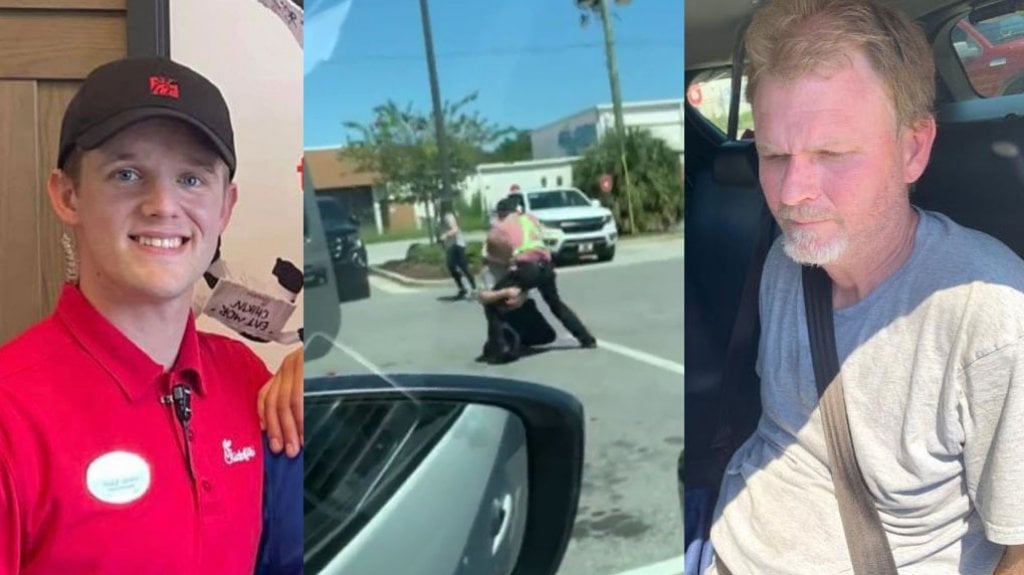  Video: Empleado de Chick-fil-A en Florida salva a una mujer y un bebé de un ladrón de autos 