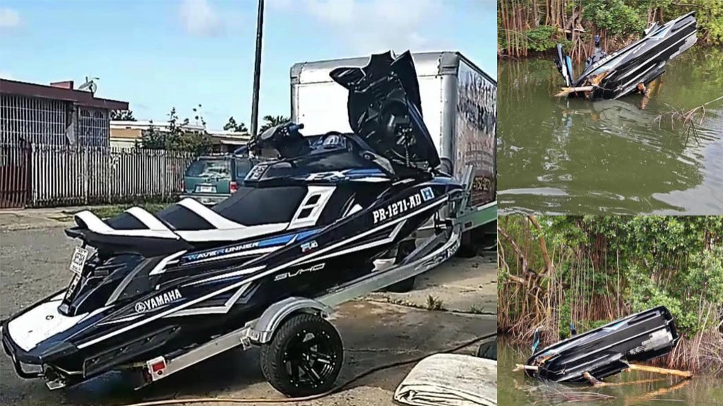  Fotos: Chocó su jetski en la laguna de Carolina, cuando volvió a buscarlo no lo encontró 