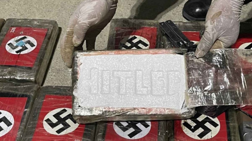  Decomisan 58 kilos de cocaína en Perú destinados a Bélgica con empaques marcados con símbolos nazis 