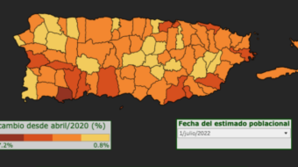  Continúa la reducción poblacional en los municipios de Puerto Rico 