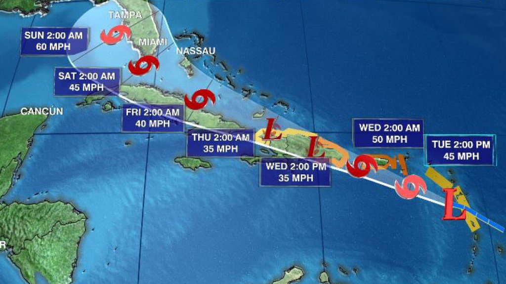  Ciclón tropical se convertiría en la tormenta Fred antes de llegar a la isla 
