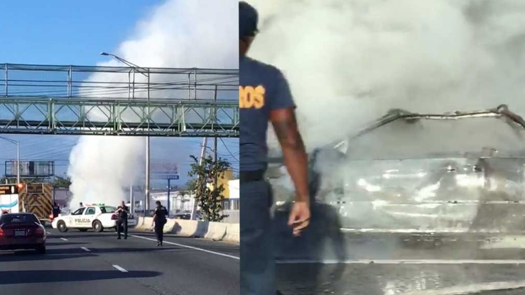  Video: Tapón en la Baldorioty por vehículo incendiado 