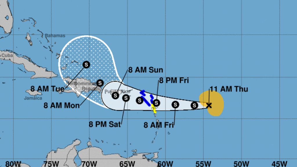  Tormenta tropical Fiona sigue hacia el oeste con vientos de 50 mph 