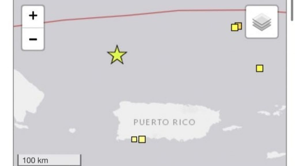  Temblor al noroeste de la isla es reportado como sentido 