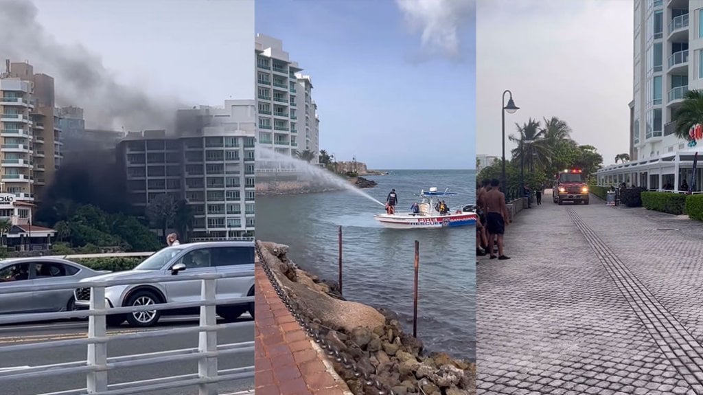  Video: Se reporta incendio en discoteca de hotel en Paseo Caribe de San Juan 